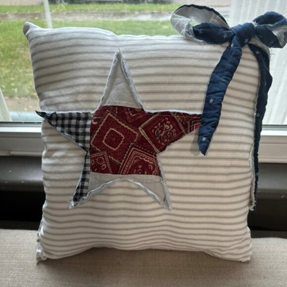 Simply Iva's Other - Upcycled Quilt Pillow